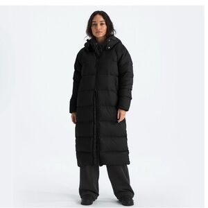The North Face Long Black Hooded Down Puffer Coat